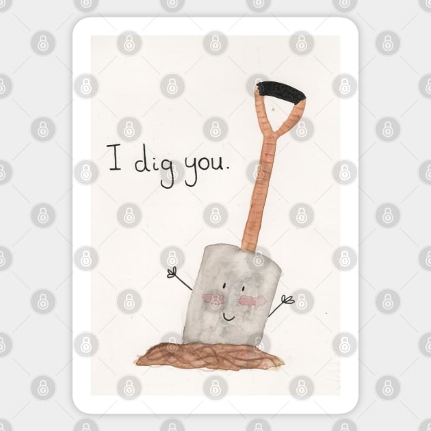 I dig you Sticker by Charlotsart